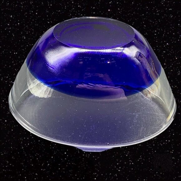 Willu Johansson Hadeland Norway Scandinavian Cobalt Blue Trinket Dish 2.5”T - Picture 4 of 6